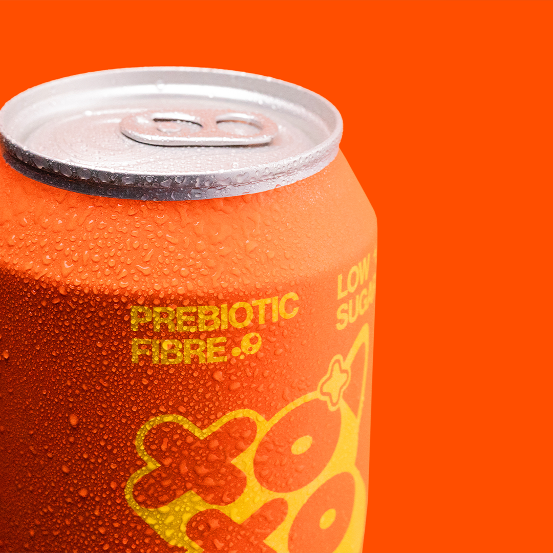 Orange Prebiotic Soda - 12 pack