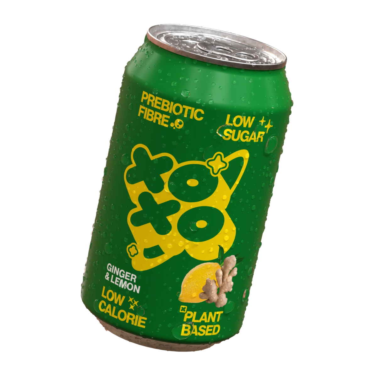 Ginger & Lemon Prebiotic Soda - 12 pack
