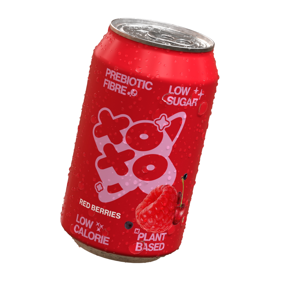 Red Berries Prebiotic Soda - 12 pack