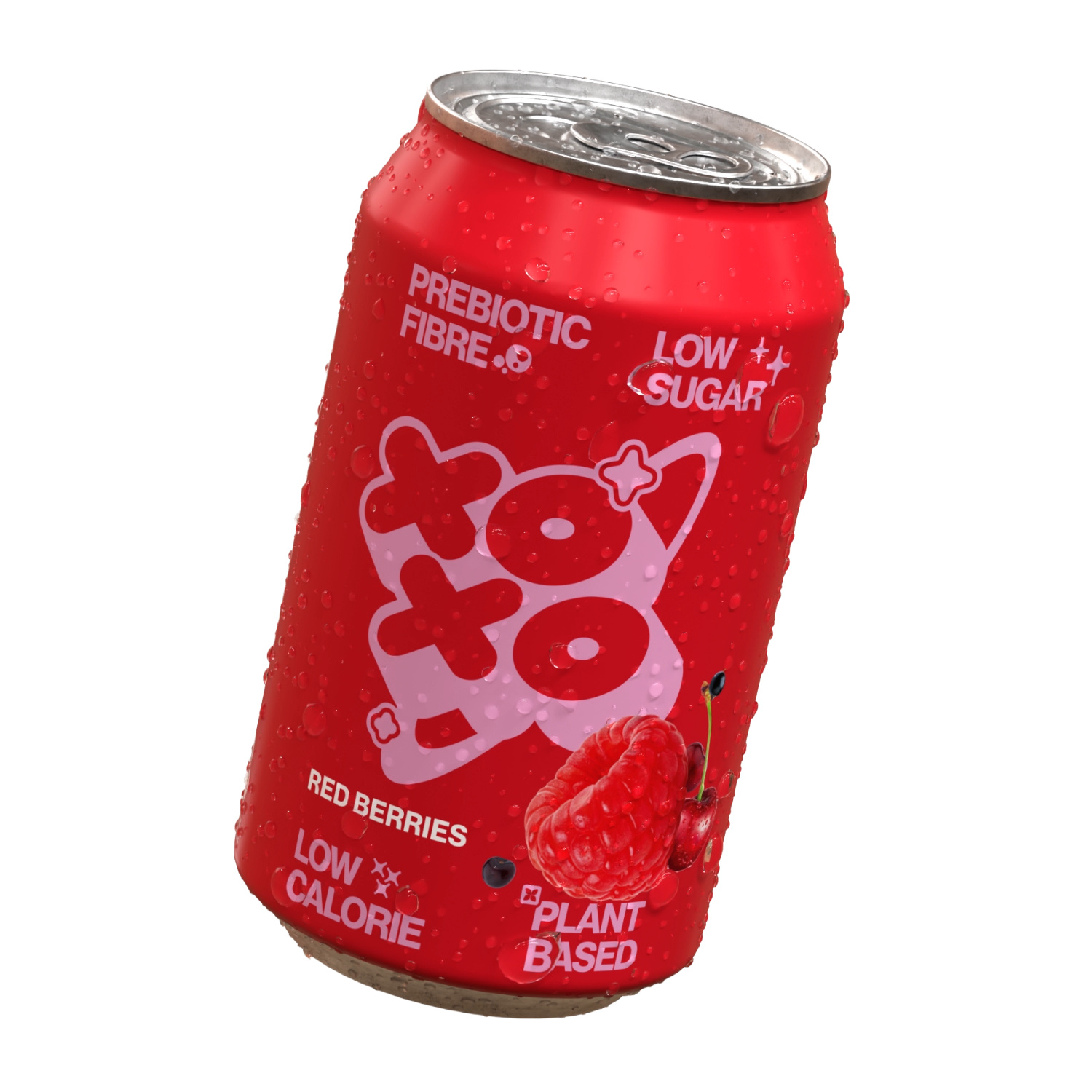 Red Berries Prebiotic Soda - 12 pack