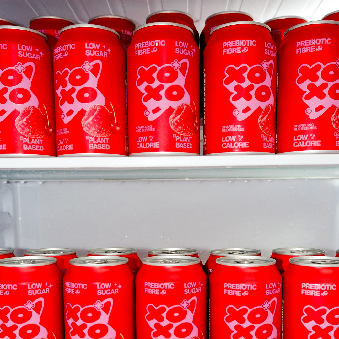 XOXO Red Berries Prebiotic Soda - 12 Pack