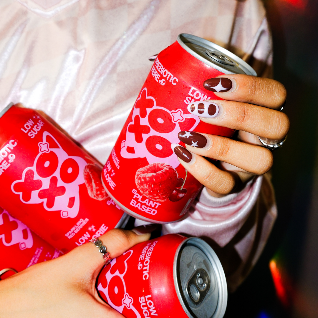 XOXO Red Berries Prebiotic Soda - 12 Pack