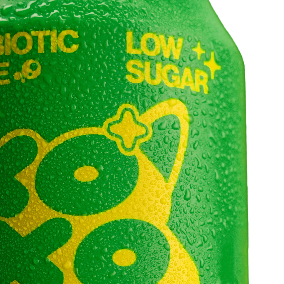 XOXO Ginger & Lemon Prebiotic Soda - 12 Pack