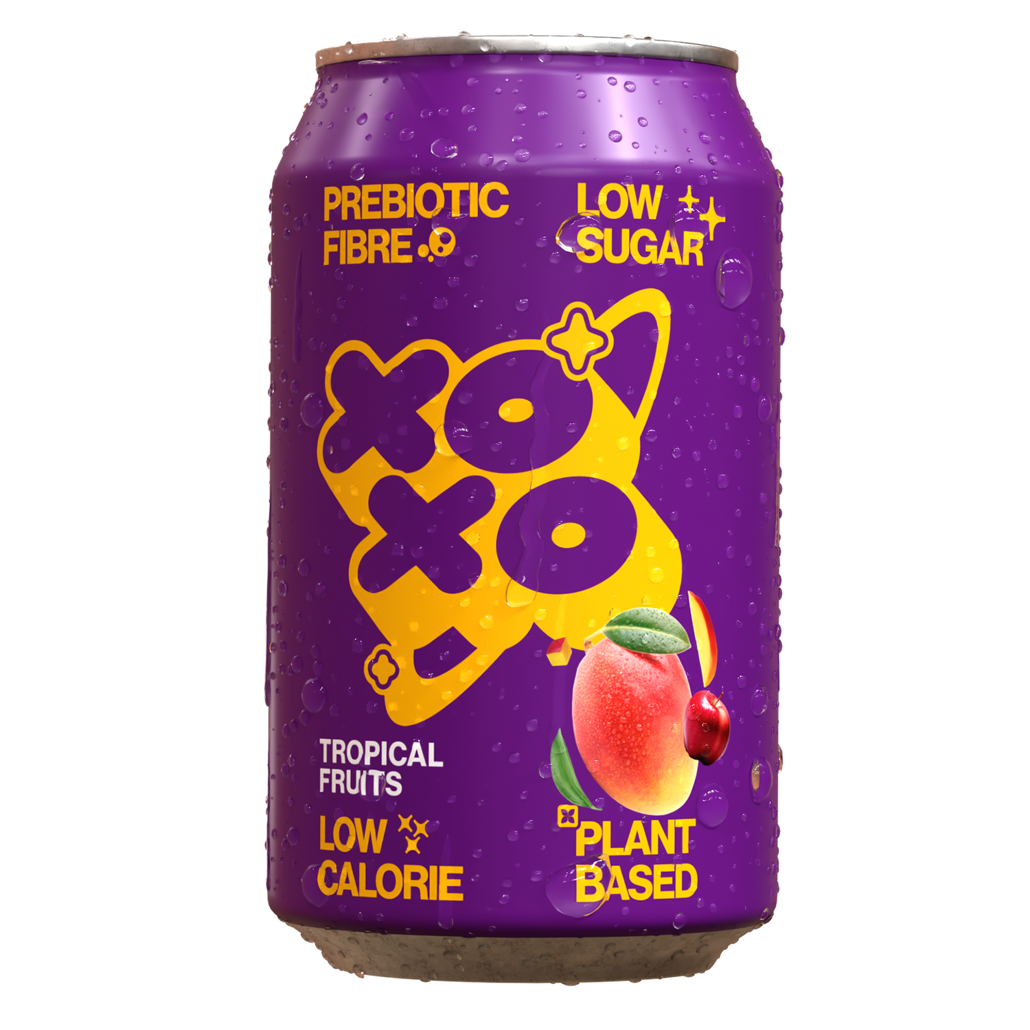 XOXO Tropical Prebiotic Soda - 12 Pack