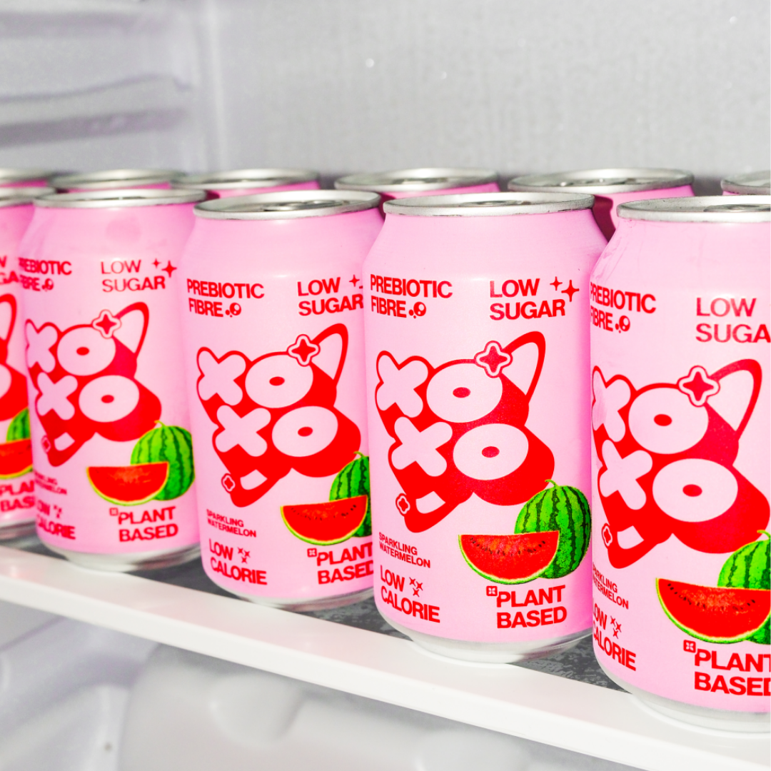XOXO Watermelon Prebiotic Soda – 12 Pack