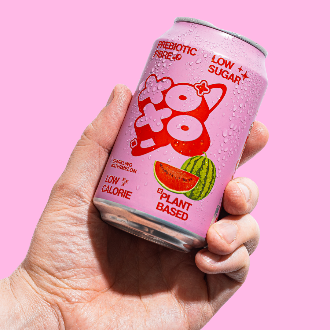 XOXO Watermelon Prebiotic Soda – 12 Pack