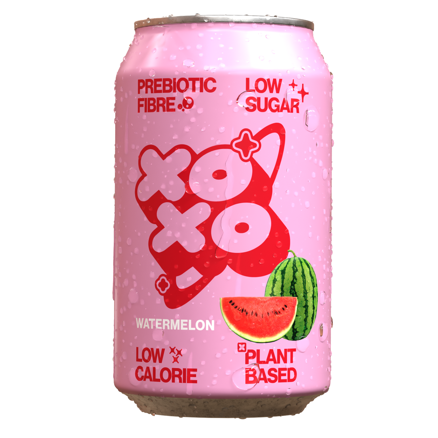 XOXO Watermelon Prebiotic Soda – 12 Pack