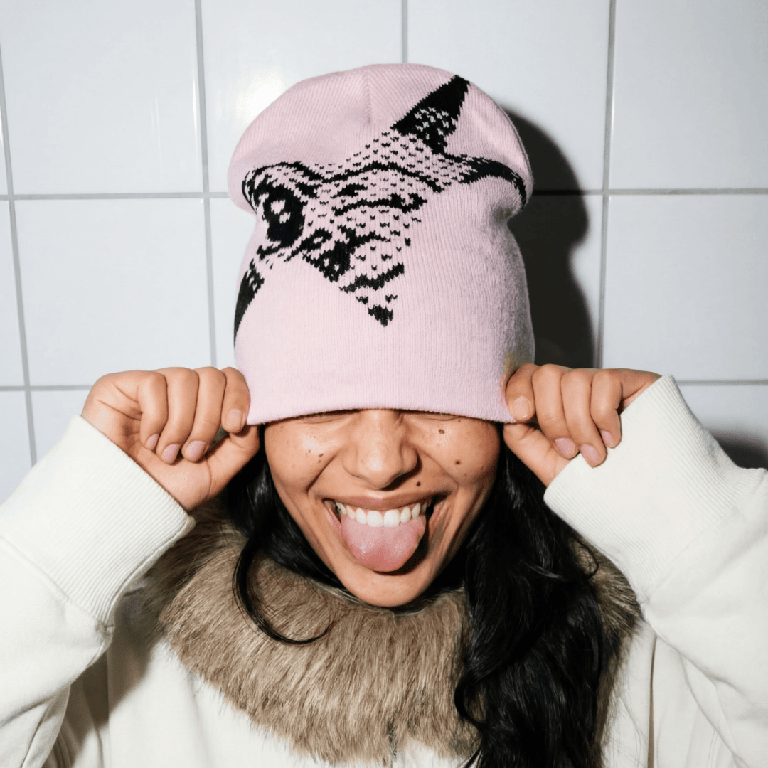 Reversible Labubble Beanie - 2 Looks, 1 Iconic Mascot - XOXO