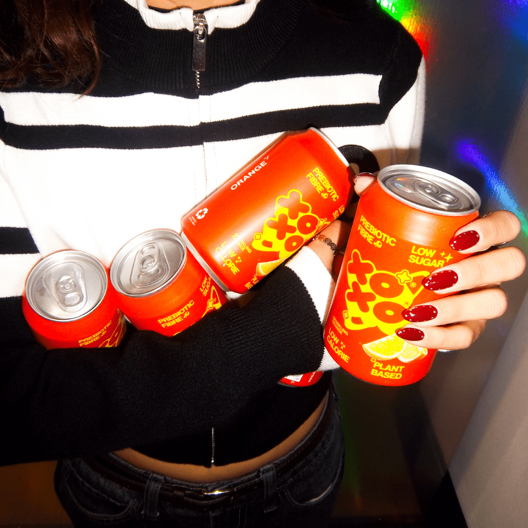 XOXO Orange Prebiotic Soda - 12 Pack - XOXO