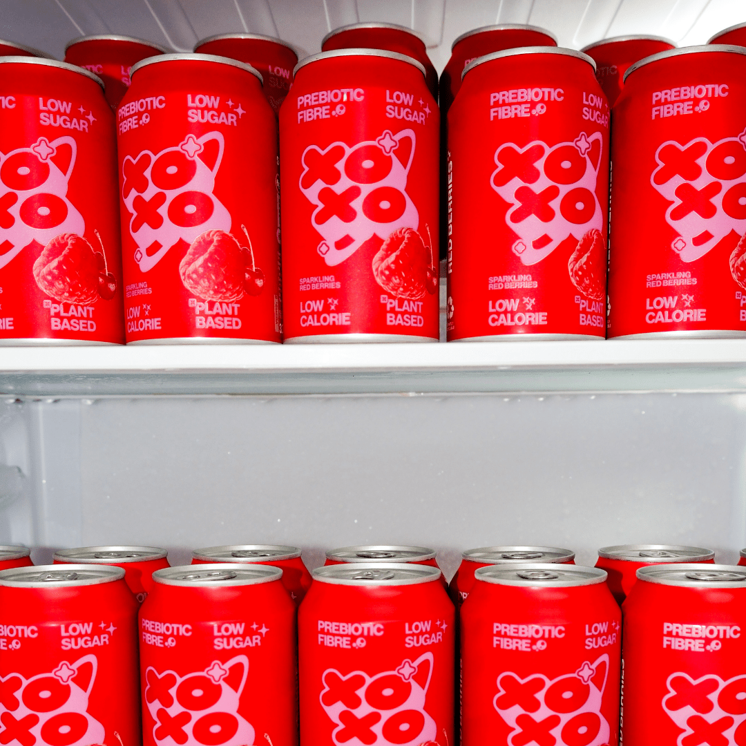 XOXO Red Berries Prebiotic Soda - 12 Pack - XOXO
